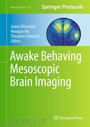 niemeyer james e. (curatore); ma hongtao (curatore); schwartz theodore h. (curatore) - awake behaving mesoscopic brain imaging