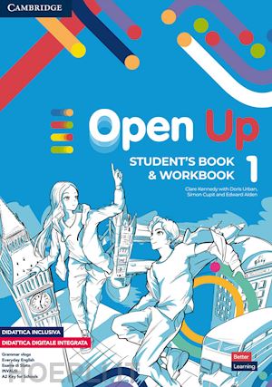 kennedy clare; urban doris; cupit simon - open up. level 1. student's book-workbook. per la scuola media. con e-book. con