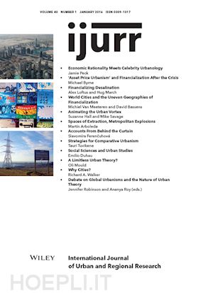 gandy matthew (curatore); kaika maria (curatore); roy ananya (curatore); wu fulong (curatore) - international journal of urban and regional research, volume 40, number 1