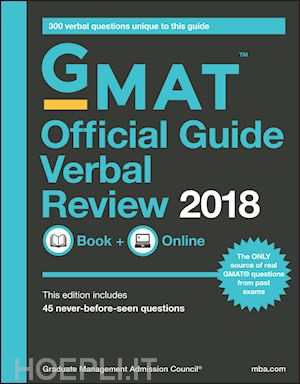 gmac (graduate management admission council) - gmat official guide 2018 verbal review: book + online