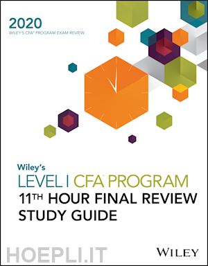 wiley - wiley's level i cfa program 11th hour final review study guide 2020