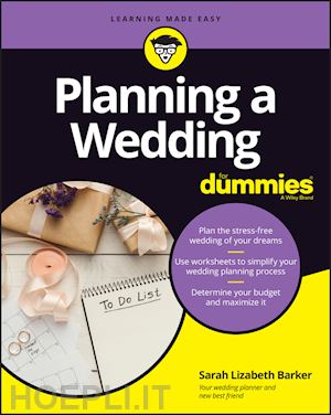 barker s - planning a wedding for dummies