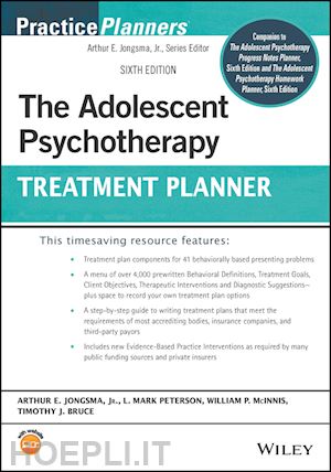 jongsma ae - the adolescent psychotherapy treatment planner, sixth edition