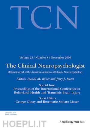 zitnay george (curatore); moser rosemarie scolaro (curatore) - proceedings of the international conference on behavioral health and traumatic brain injury