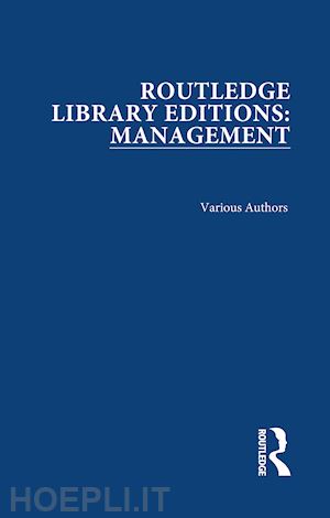 various - routledge library editions: management