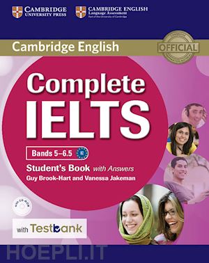  - complete ielts 5-6.5 - student's book + cd rom + key + testbank