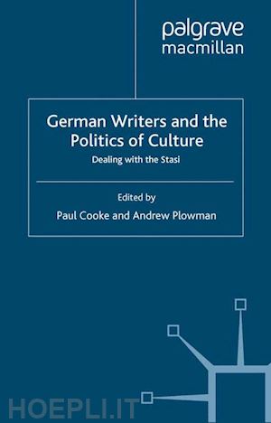 cooke paul; plowman andrew - german writers and the politics of culture