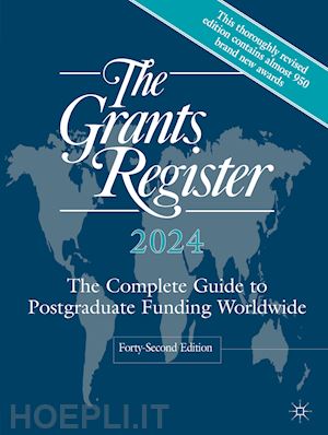 palgrave macmillan (curatore) - the grants register 2024