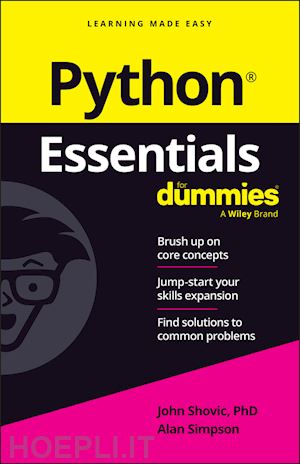 shovic j - python essentials for dummies