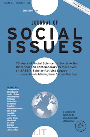rutherford alexandra (curatore); cherry frances (curatore); unger rhoda (curatore); levy sheri r. (curatore) - 75 years of social science for social action
