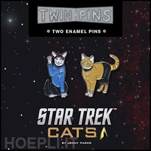 aa.vv. - star trek cats twin pins. two enamel pins