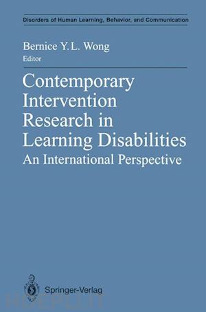 wong bernice y.l. (curatore) - contemporary intervention research in learning disabilities