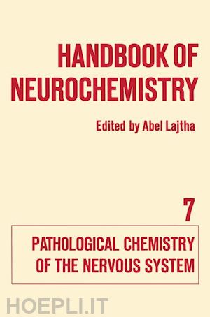 lajtha abel (curatore) - handbook of neurochemistry