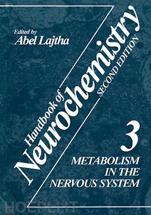 lajtha abel (curatore) - metabolism in the nervous system