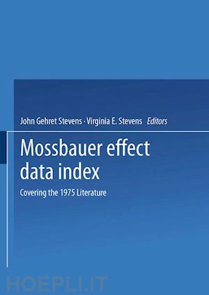 stevens john gehret - mössbauer effect data index