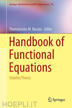rassias themistocles m. (curatore) - handbook of functional equations