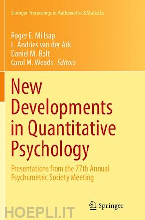 millsap roger e. (curatore); van der ark l. andries (curatore); bolt daniel m. (curatore); woods carol m. (curatore) - new developments in quantitative psychology