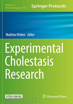 vinken mathieu (curatore) - experimental cholestasis research