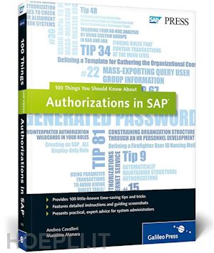 cavalleri andrea; manara massimo - 100 things you should know about authorizations in sap