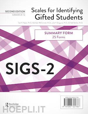 ryser gail r.; mcconnell kathleen; sanguras laila y.; kettler todd - scales for identifying gifted students (sigs-2)