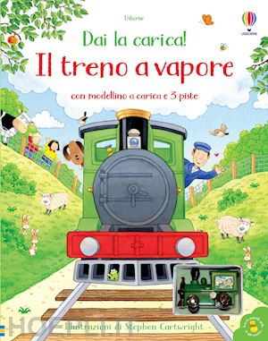 amery heather - il treno a vapore. ediz. a colori. con modellino a carica. con 3 piste