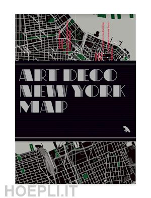 billings henrietta - art deco new york map