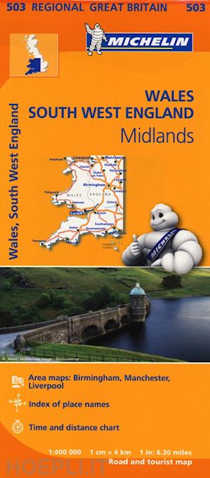 aa.vv. - wales, south west england, midlands 1:400.000