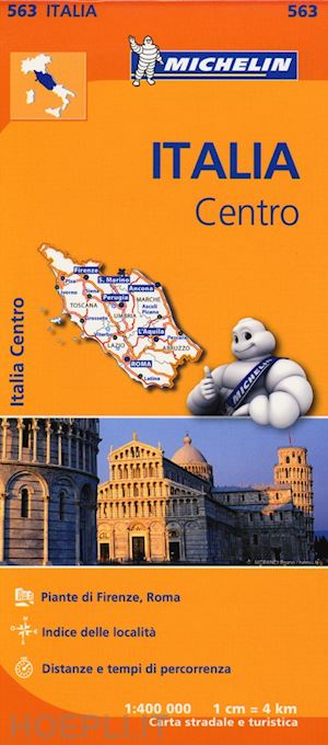 Italia Centro 1:400.000 - Aa.Vv.  Cartina Geografica Michelin Italiana  01/2013 