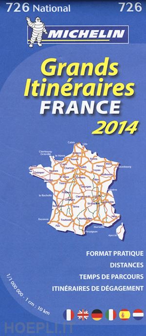 aa.vv. - france grands itineraires carta stradale michelin 2014