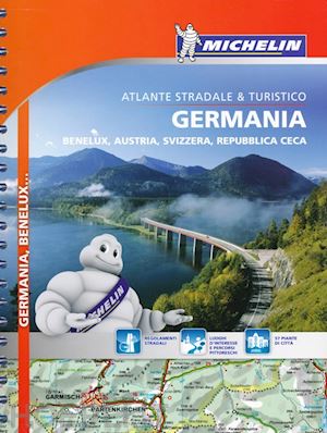 aa.vv. - germania benelux austria svizzera repubblica ceca atlante stradale michelin 2014