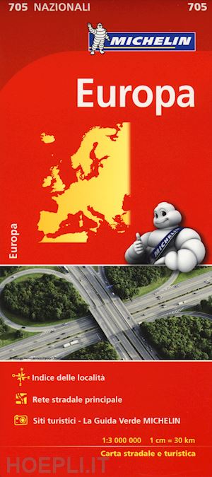 aa.vv. - europa carta stradale michelin 2017