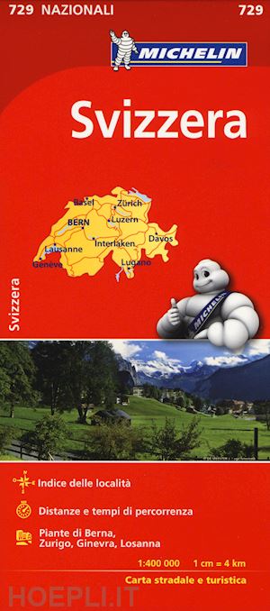 aa.vv. - svizzera carta stradale michelin 2017 n.729