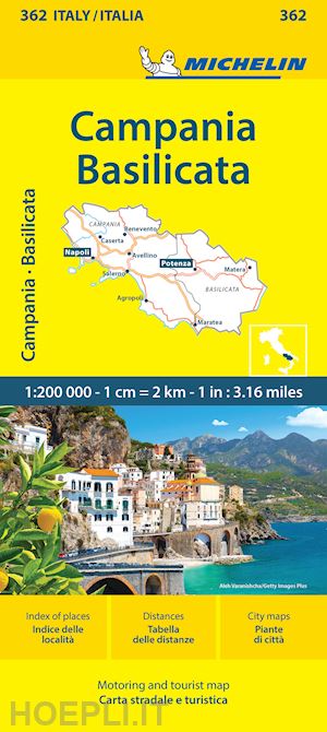 aa.vv. - campania e basilicata carta stradale michelin 1:200.000