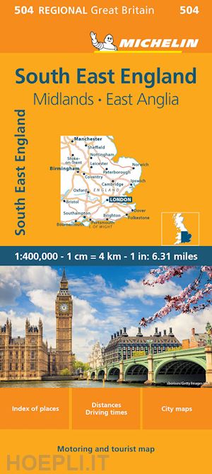 aa.vv. - south east england, midlands, east anglia 1:400.000