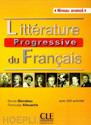 blondeau nicole; allouache ferroudja; ne' marie-francoise - litterature progressive du francais avance - livre + cd