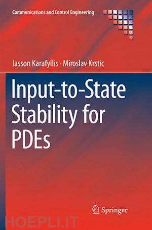 karafyllis iasson; krstic miroslav - input-to-state stability for pdes