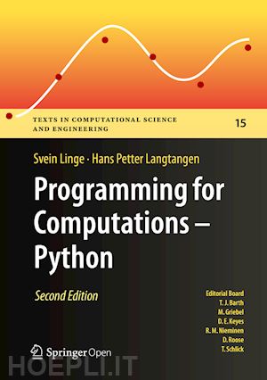 linge svein; langtangen hans petter - programming for computations - python