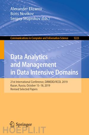 elizarov alexander (curatore); stupnikov sergey (curatore) - data analytics and management in data intensive domains