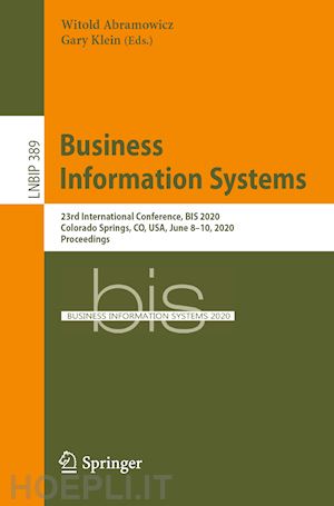 abramowicz witold (curatore); klein gary (curatore) - business information systems