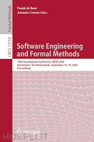 de boer frank (curatore); cerone antonio (curatore) - software engineering and formal methods