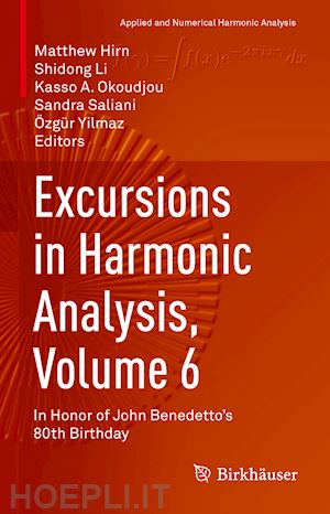 hirn matthew (curatore); li shidong (curatore); okoudjou kasso a. (curatore); saliani sandra (curatore); yilmaz Özgür (curatore) - excursions in harmonic analysis, volume 6