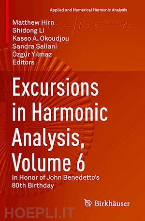 hirn matthew (curatore); li shidong (curatore); okoudjou kasso a. (curatore); saliani sandra (curatore); yilmaz Özgür (curatore) - excursions in harmonic analysis, volume 6