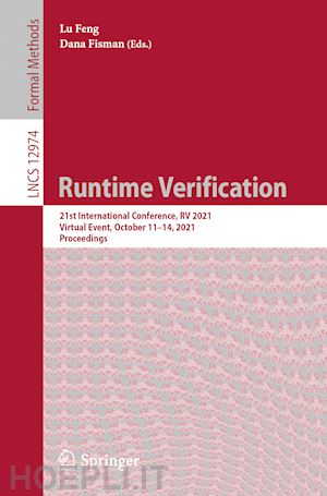 feng lu (curatore); fisman dana (curatore) - runtime verification