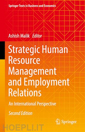 malik ashish (curatore) - strategic human resource management and employment relations