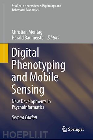 montag christian (curatore); baumeister harald (curatore) - digital phenotyping and mobile sensing
