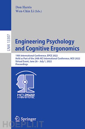 harris don (curatore); li wen-chin (curatore) - engineering psychology and cognitive ergonomics