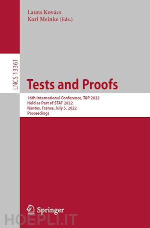 kovács laura (curatore); meinke karl (curatore) - tests and proofs