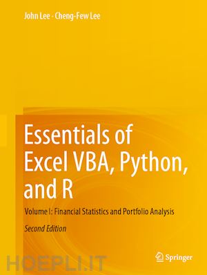 lee john; lee cheng-few - essentials of excel vba, python, and r