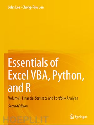 lee john; lee cheng-few - essentials of excel vba, python, and r