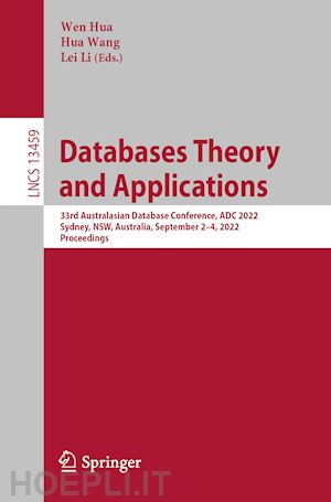 hua wen (curatore); wang hua (curatore); li lei (curatore) - databases theory and applications